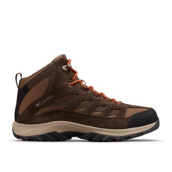 Columbia Wandelschoenen Heren, Crestwood Mid Waterproof DonkerBruin, 19DYKCXOQ